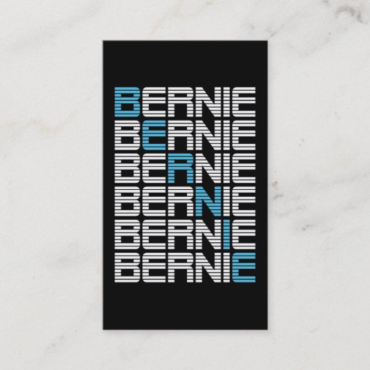 BERNIEサンダーステキストスタック 名刺 (正面)