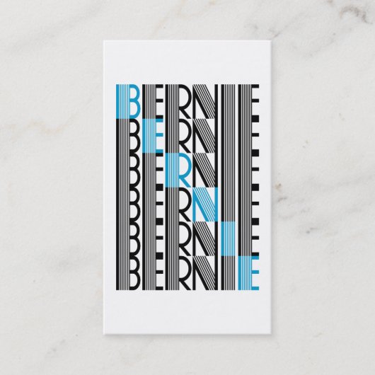 BERNIEサンダーテキスト 名刺 (正面)