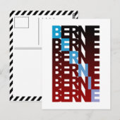 BERNIEサンダーテキストBern ポストカード (正面/裏面)