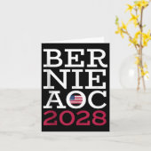 Bernie Aoc 2028キャンペーン – 寡頭政権の愛国者と戦う カード (黄色い花)