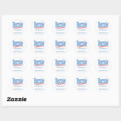Bernie For Presidentロゴ ラウンドシール (シート)