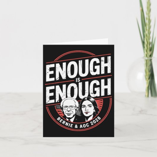 Bernie SandersとAoc 2028大統領選挙運動 カード (正面)