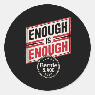 Bernie SandersとAoc 2028大統領選挙運動 ラウンドシール