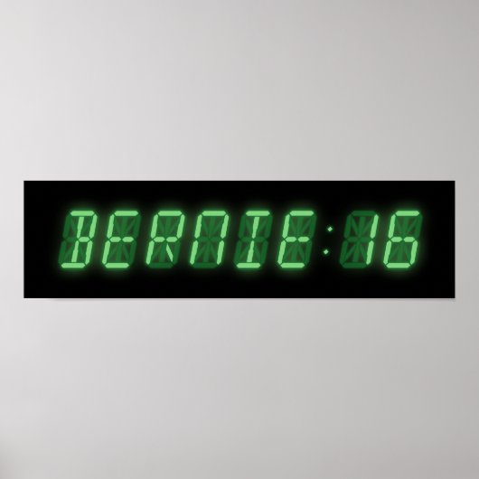 Bernie Sandersデジタル読み出し ポスター (正面)
