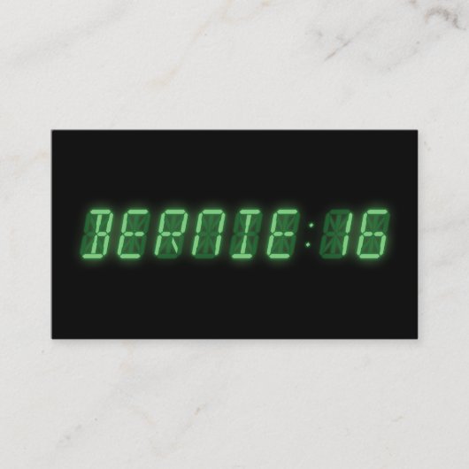Bernie Sandersデジタル読み出し 名刺 (正面)