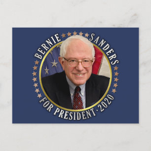 Bernie Sanders氏（2020年大統領向け）の民主党写真 ポストカード