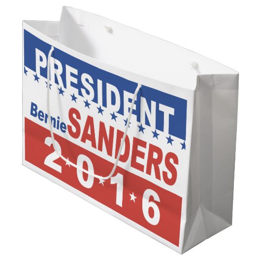 Bernie Sanders社長 ラージペーパーバッグ (正面アングル)