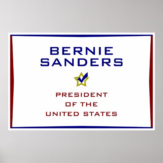 Bernie Sanders米国大統領V2 ポスター (正面)