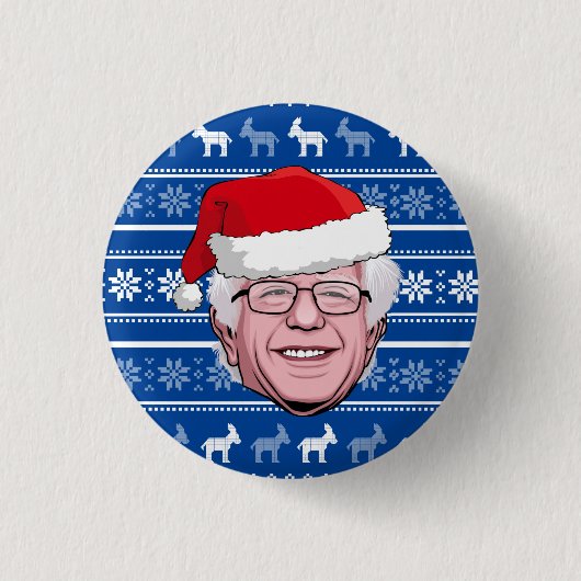 BERNIE SANDERS ハヌカ 缶バッジ (正面)