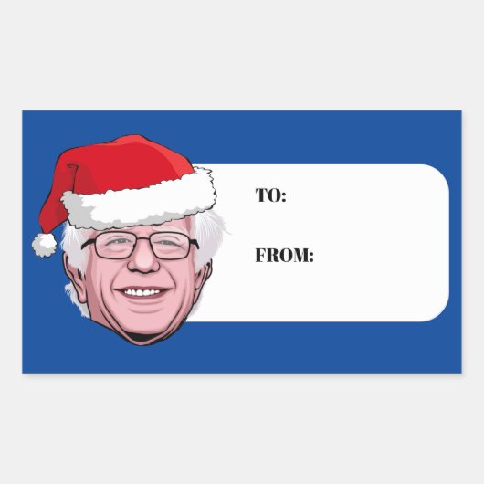 BERNIE SANDERS ハヌカ 長方形シール (正面)