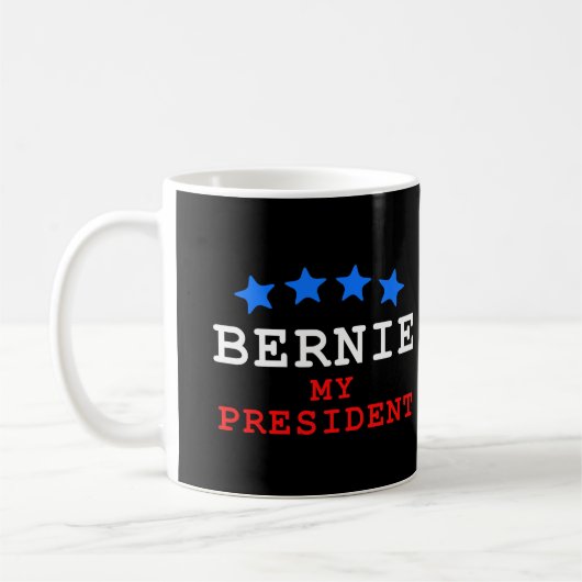 Bernie Sanders:私の大統領 コーヒーマグカップ (左)