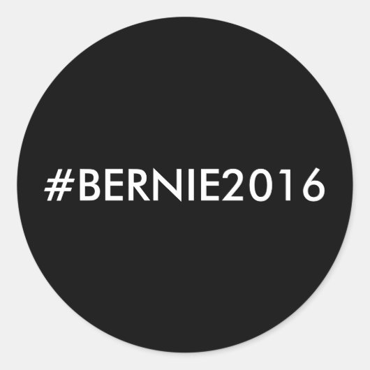 Bernie Sanders 2016プロモーションスタンプ ラウンドシール (正面)