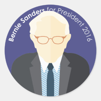 Bernie Sanders 2016社長カスタムステッカー ラウンドシール