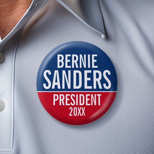 Bernie Sanders 2020キャンペーン – 名前/色を編集できる 缶バッジ