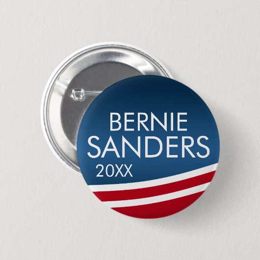 Bernie Sanders - CAN change year 2024 缶バッジ (正面&裏面)