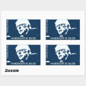 Bernie Sanders 「HINDSIGHT IS 20/20ステッカー(4) 長方形シール (シート)