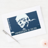 Bernie Sanders 「HINDSIGHT IS 20/20ステッカー(4) 長方形シール (封筒)