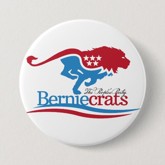 Berniecrats -ロゴボタン 缶バッジ (正面)