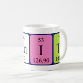 Bernita周期表名mag コーヒーマグカップ (正面右)