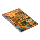 Bernkastel-Kues Germany Vintage Travel Art ノートブック (右側)