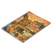 Bernkastel-Kues Germany Vintage Travel Art ノートブック (左側)