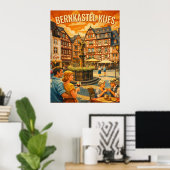 Bernkastel-Kues Vintage Travel ポスター (ホームオフィス)