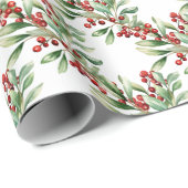 Berries and Greenery Wrapping Paper ラッピングペーパー (ロールコーナー)