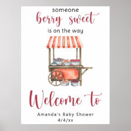 Berries Baby shower ポスター