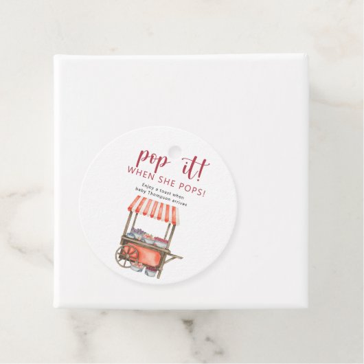 Berries baby shower -  Pop it When she pops フェイバータグ (インサイチュ)