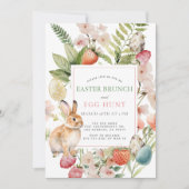Berries & Bunny Berry Sweet Easter Brunch 招待状 (正面)