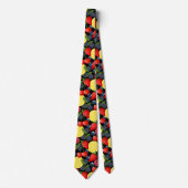 Berries & Citrus Pattern Men’s Necktie ネクタイ (正面)