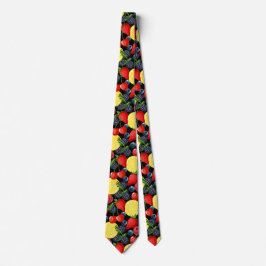 Berries & Citrus Pattern Men’s Necktie ネクタイ