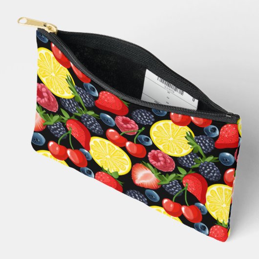 Berries & Citrus Slices  アクセサリーポーチ (見開き)