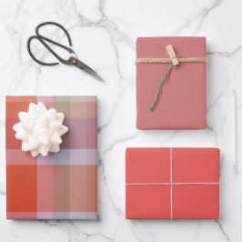 Berries & Melon Wrapping Paper Flat Sheet Set of 3 ラッピングペーパーシート