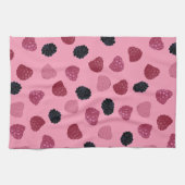 Berries Pink Pop Art Kitchen Towels キッチンタオル (横)