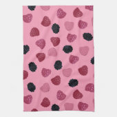 Berries Pink Pop Art Kitchen Towels キッチンタオル (縦)