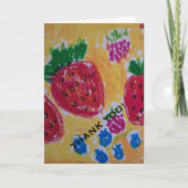 Berries Thank You Card カード (正面)