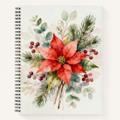 Berries Watercolor Floral Notebook ノートブック (正面)