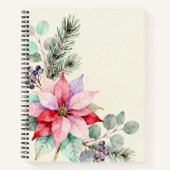 Berries Watercolor Floral Notebook ノートブック (正面)