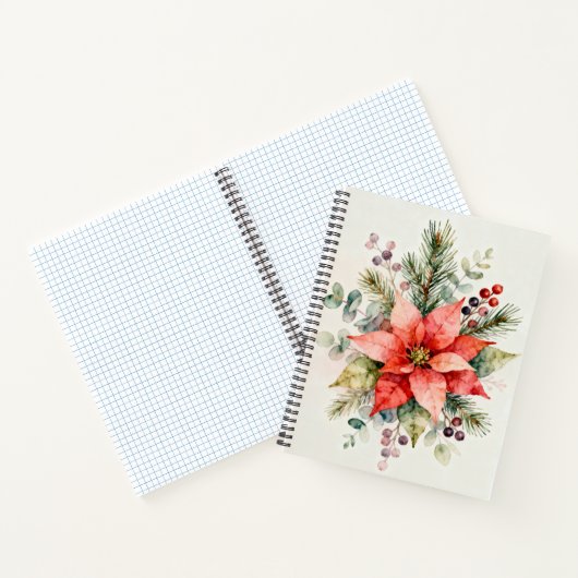 Berries Watercolor Floral Notebook ノートブック (内部)