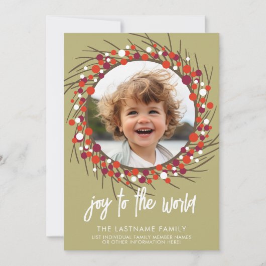 Berryリースで撮影 – 家族を瞬時にダウンロード シーズンカード (正面)