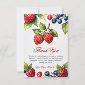 Berry 1st誕生日パーティーBerry First Photo サンキューカード (正面)