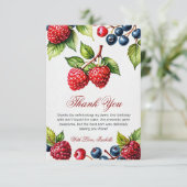 Berry 1st誕生日パーティーBerry First Photo サンキューカード (スタンド正面)