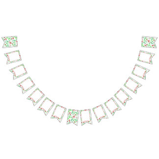 Berry 1st Birthday Monthlyフォトバナー バンティングフラッグ