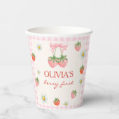 Berry 1st Birthday Strawberry 紙コップ (正面)