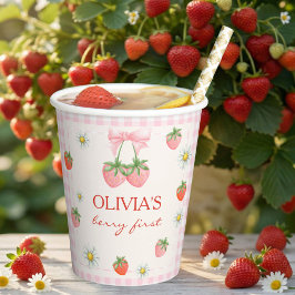 Berry 1st Birthday Strawberry 紙コップ