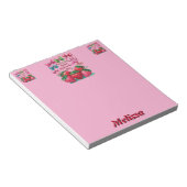 Berry and Bow Sweet Kindergarten Chic ノートパッド (アングル)