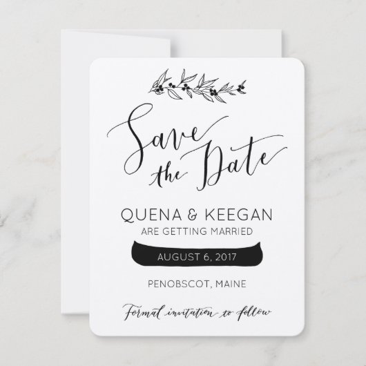 Berry and Canoe Save the Date セーブザデート (正面)