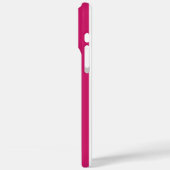 Berry and White Monogrammed Stripes Case-Mate iPhoneケース (裏面 / 左)