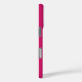 Berry and White Monogrammed Stripes Case-Mate iPhoneケース (裏面 / 右)